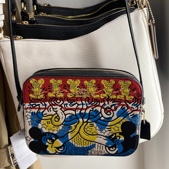 Coach Disney Mickey Mouse X Keith Haring Mini Camera Bag
Gold/Chalk Black Multi - Picture 12 of 16